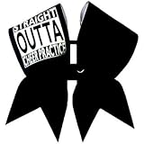 Straight Outta Cheer Practice Cheer Bow