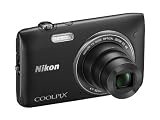 Nikon COOLPIX S3500 Compact Digital Camera - Black (20.1MP, 7x Optical Zoom) 2.7 inch LCD