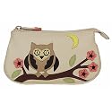 Ciccia Leather Owl in Tree Coin Purse