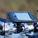 Ultimateaddons Pro Motorcycle Bike Mount Kit With Hard Wire Battery Charger Cable And Hard Waterproof Tough Case For Apple Iphone 4