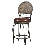 Salina Round Etched Back Stool - Counter