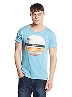 Springfield Camiseta Manga Corta (Azul Claro)