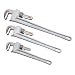 TEKTON 2368 Aluminum Pipe Wrench Set, 3-Piece