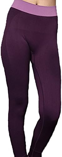 Mocasi Women's Active Seamless Elastic Ankle-Length Pants Jogging Yoga Leggings S Purple