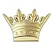 Royal Gold Crown Lapel Pin