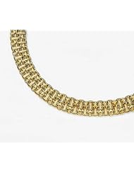 14k Fancy Hollow Necklace 17"