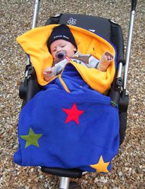 Cozyosko multi purpose buggy bag Blue Star design