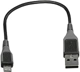Produkt-Bild: mumbi micro USB Datenkabel f&uuml;r Samsung HTC Motorola LG Blackberry Sony Ericsson mit Ladefunktion - nur 12cm lang grau