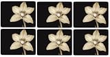 Pimpernel Ebony Orchid Placemats - Set of 6