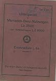 1936 Mercedes Benz L03500 LZ8000 Truck Illus Parts Book