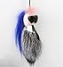 Sunnying Raccoon Fur Lafayette Fur Pendant for Womens Bag or Car Pendant (Blue-m)