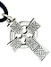 Celtic Irish Cross Pewter Pendant Necklace