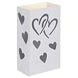 Wedding Heart Flame-Resistant Luminaria Bag 12-pk.