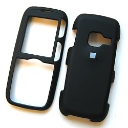 LG LX260 Rumor 1 / Scoop Rubberized Snap On Protector Hard Case Cover Black