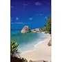 Paradise Cove Beach Scenic Art Poster Print 24x36