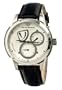 Emporio Armani Automatic, White Dial with Black Embossed Leather Strap Band - Men's Watch AR4606
