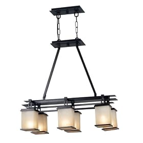 Kenroy Home 90386ORB Plateau 6 Light Island Light by Kenroy Home