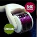 (540 Needles) Derma Micro Needle White Titanium Roller for Wrinkles, Scar, Acne, Cellulite Treatment (More effective than regular 192 needle derma rollers) (1.0 mm) + Vitamin Essence Mask Gift