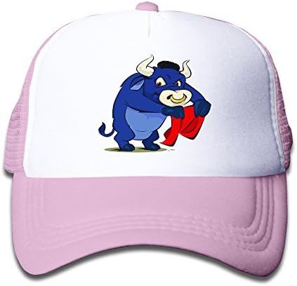 RTYP Children Toro Cartoon Funny Characters Mesh Cap Pink