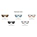 JULI Mens Womens Fashion Wayfarer Wood Bamboo Printed Black Frame Pink Lens Wrap 52MM Sunglasses 4195WN