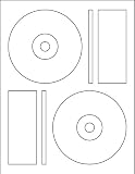 500 CD/DVD Labels Matte Memorex Core Compatible