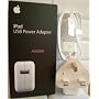 Apple Ipod USB Power Adaptor Charger 3 Pin 240v Mains
