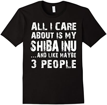 Men's Shiba Inu T-shirt Small Black