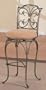 30"H Swivel Metal Bar Stool - Light Bronze Finish