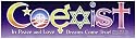 COEXIST in Peace & Love Dreams Come True Magnetic Bumper Sticker