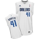 Adidas Dallas Mavericks Dirk Nowitzki Replica White Jersey Medium
