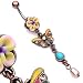 Antique Butterfly belly button ring