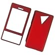 HTC Touch Diamond CDMA XV6950 Verizon Snap-on Protector Hard Case Rubberized Cover Red