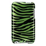 USB Wall Charger for Ipod Touch 8g 16g 32gb 64gb + Zebra Snap on Case for Itouch 2g and 3g + Screen Protector (Green)