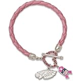 Logoart Philadelphia Eagles Breast Cancer Awareness Pink Rope Bracelet