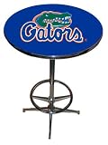 Florida Gators College Pub Table w/Chrome Base & Footring