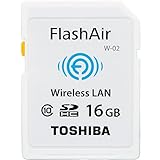 東芝 TOSHIBA 無線LAN搭載 FlashAir Wi-Fi SDHCカード Class10 日本製 並行輸入品 (16GB)