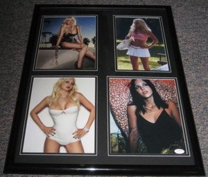 Anna Faris SEXY Signed Framed 18x24 Photo Set JSA House Bunny Scary Movie