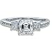 1.97 CT IDEAL ASSCHER CUT DIAMOND ENGAGEMNT RING H VS1