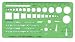 土木・建築用テンプレート_822_土木定規:【製図用品】: 210-0514