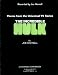 All Products : The Piano sheet music booklet of the "Lonely Man Theme" from the popular television series THE INCREDIBLE HULK starring Bill Bixby and Lou Ferrigno.