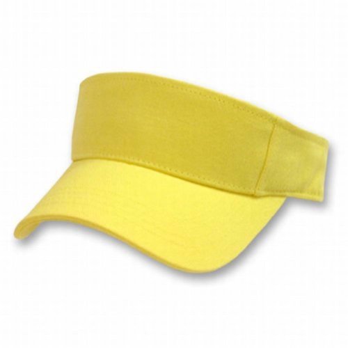 Blank Yellow Adjustable Visor