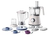 Philips - HR7761/00 - Robot Viva Collection - Blanc - 750 W - Bol + Blender + Hachoir