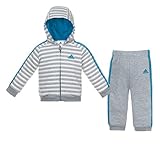 アディダス(adidas) INFANT/BABY ウィンターフリース上下セット BQN77 AY6151 Mグレイヘザー 90