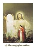 Christ Showing The Way by Myung Bo Framed with Black Decor Wood Frame 1.25 inch width, 3/4 inch depth