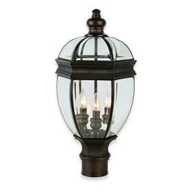 Royce Lighting RL2166 PSTORB Bayou Outdoor Post Lantern Oil Rubbed Bronze with Clear... by Royce Lighting