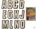 Hardline Products BLK610EC 610 Series 5 Solid Black Marine Boat Name Lettering Kit