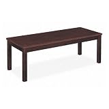 BasyxTM Coffee Table, Rectangular, 20w x 48d x 16h, Mahogany