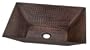 Belle Foret BFC19WC Rectangular Vessel, Weathered Copper