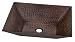 Belle Foret BFC19WC Rectangular Vessel, Weathered Copper
