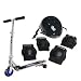 Razor Carver Kick Scooter With Trucks Silver Plus Razor Child Helmet and Pad Set (Rec...